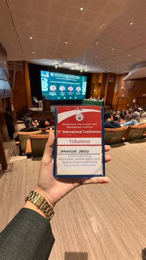 ᴍᴀʜɴᴏᴏʀ ᴊᴀᴠᴇᴅ on Instagram: "Mini vlog: DAY 1 of ISIF Conference • • • ISIF conference volunteer experience university event campus volunteer event management skills networking professional development student volunteer career growth ned university seminar trending reel viral mini vlog ‎ #ISIF2025 #UniversityVolunteer #CampusLife #EventManagement #StudentLeader #ProfessionalDevelopment #VolunteerExperience #CareerGrowth #CollegeEvents #ViralReel"