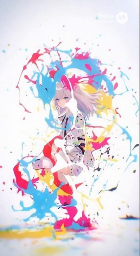 Color explosion overload 🎨 / 色彩の暴力。ペンキをぶちまけたような世界観がカオス