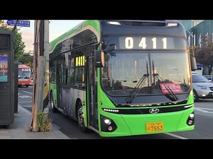 (서울) 현대자동차 일렉시티2 전기 초저상버스 상품형개선형 EV 표준형 2022년7월식 대원여객 0411번 7553호 영상 2022년 10월 25일 1080P-4K'60FPS.
