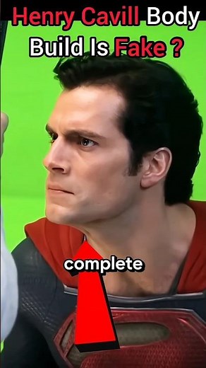 Henry Cavill Used Fake Muscles in Superman ? #shorts