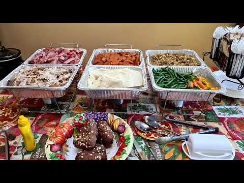 How I Set Up My Thanksgiving Buffet