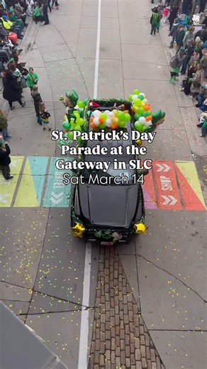 SALT LAKE CITY GOES GREEN! St. Patrick’s Day Parade Festival — March 14 at The Gateway 🍀 @atthegateway THE WEATHER IT’S GONNA BE SO GOOD FOR THIS EVENT THIS YEAR! Get ready for one of Salt Lake City’s BIGGEST Irish celebrations of the year! The 49th Annual St. Patrick’s Day Parade kicks off at 11:00 AM on Saturday, March 14 at The Gateway, with live Irish music, dancers, bagpipers, family fun, and more! 🍻🎶🕺 📅 Date: Saturday, March 14, 2026 🕚 Parade Starts: 11:00 AM 🎉 Festival: 11:00 AM – 