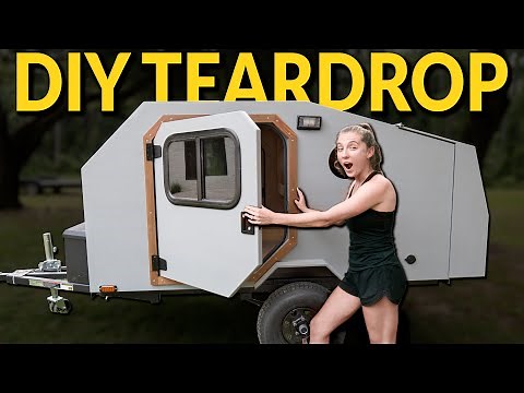 A Look Inside Our Nearly Complete DIY Teardrop on Harbor Freight Trailer!