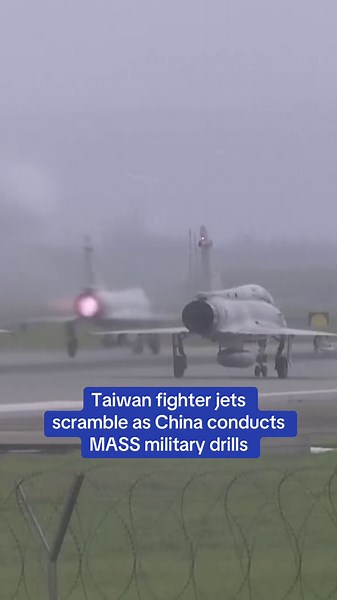 Taiwan Fighter Jets Scramble as China Conducts MASS Military Drills