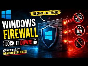 Master Windows Firewall 🔥 | Real-World Inbound & Outbound Blocking
