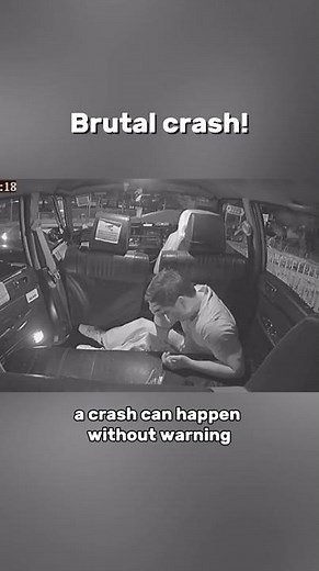 T-Bone Crash Shows Why Seatbelts Save Lives #crash #shorts
