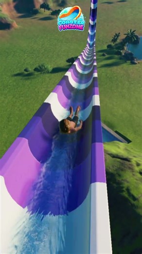 This Ending Is Pure Madness 🤯💦 Planet Coaster 2! #planetcoaster2 #waterslide