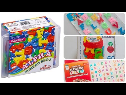 Unboxing the different types of magnetic alphabet asmr #asmr #unboxing #asmrvideos 