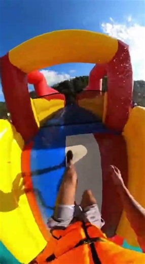 How Impossible was this reverse inflatable slide?