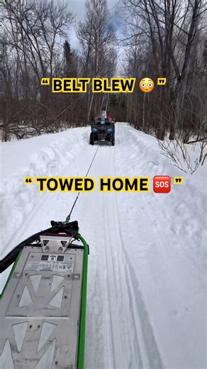 ATV BLEW UP… Stranded in the Snow 😳❄️