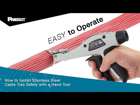 How To Safely Install Cable Ties With Hand Tool