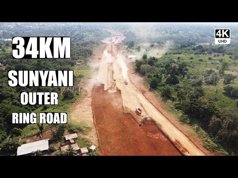 34km Sunyani Outer Ring Road Complete Aerial Flyover Showing Massive Construction Progress 4K