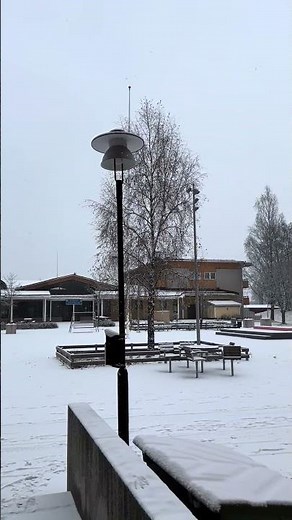 First snow falling in Dalarna - winter has officially arrived.#2025 #winter #snow #snowfall #sweden