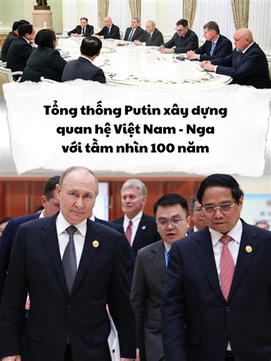 Thủ tướng Phạm Minh Chính nói rằng Tổng thống Putin xây dựng quan hệ Việt Nam - Nga với tầm nhìn 100 năm #chaonews #vietnam #nga #phamminhchinh #vladimirputin