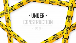 Under construction background. Motion graphics.