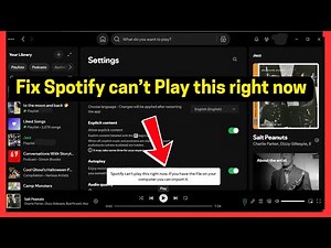 Fix Spotify can't play this right now