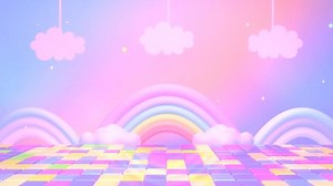 clip-1103975971-looped-cartoon-disco-floor-rainbows-clouds-animation