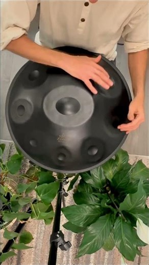 D Kurd 9 Notes Black Nitrided Steel Handpan 440 Hz | Zendō Sounds
