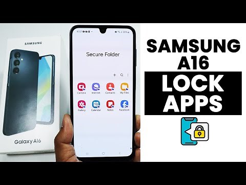 How to Lock Apps In Samsung A16 | App Lock Settings