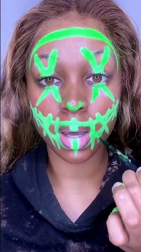 Learn How I create the Purge Mask so you don’t have to Buy one. #halloween #halloweenmakeuplook