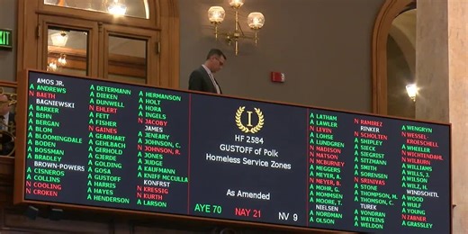 Iowa House passes bill creating drug-free zones around homeless service providers