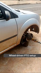 1.6M views · 1.7K reactions | Wheel-driven PTO setup uses a car spindle and shaft to power and spin cement mixing machine efficiently.” #WheelDrivenPTO #DIYEngineering #CementMixerHack #AxlePower #FarmInnovation #MechanicalHacks #LowCostSolutions | Kayala Domes | Facebook