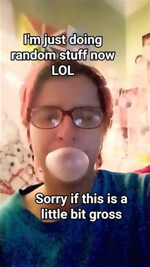 ASMR bubblegum blowing/popping sounds #asmr #mouthsounds #gum #bubblegum