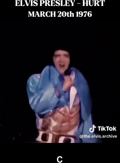 Elvis Presley Sining Hurt March 20th 1976 In Charlotte North Carolina #elvis #elvispresley #concerts