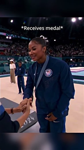 Once the medal is around your neck there should be no taking it away🤷‍♂️ #gymnastics #sports