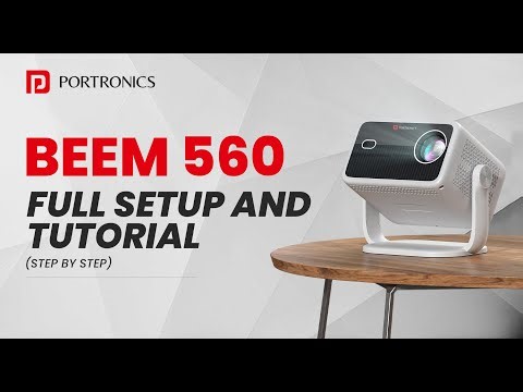 Portronics Beem 560 Projector Complete Tutorial and Connection (Step By Step)
