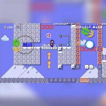 大雪玉とー緒にゴールを目指そう [Win with Giant Snowball!] by としひこ623 [Toshihiko] #shorts 🍄Super Mario Maker 2 #dvn