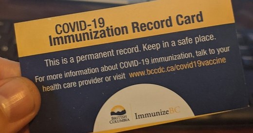 B.C. vaccine card with QR code required starting Monday