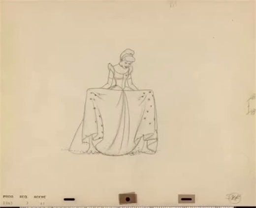 artifax on Instagram: "According to legendary animator Marc Davis, Walt Disney’s favorite piece of animation was the moment in Cinderella (1950) when her torn dress transforms into her ball gown. It was made while the studio was nearly bankrupt, and the film’s success is what kept Disney from shutting down entirely."