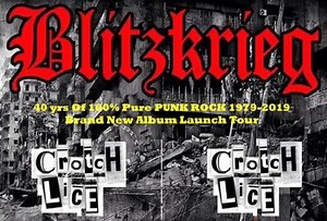 UK hardcore punk band Blitzkrieg on-Island