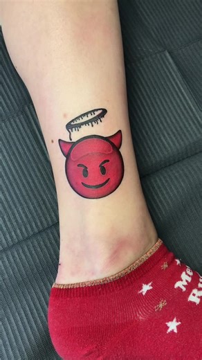 Red Devil Emoji Tattoo Aftercare Process