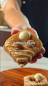 Pepernoten koek met witte chocolade