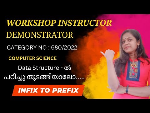 COMPUTER SCIENCE | DATA STRUCTURE | INFIX TO PREFIX |KTU S3 |MALAYALAM|
