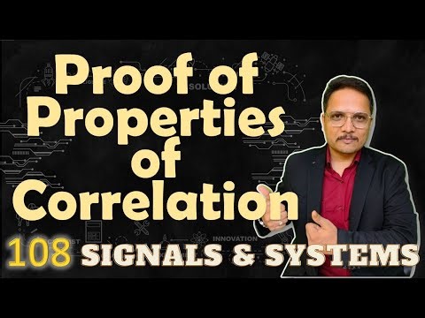 Proof of Properties of Correlation of Signals: Step by Step Derivation
