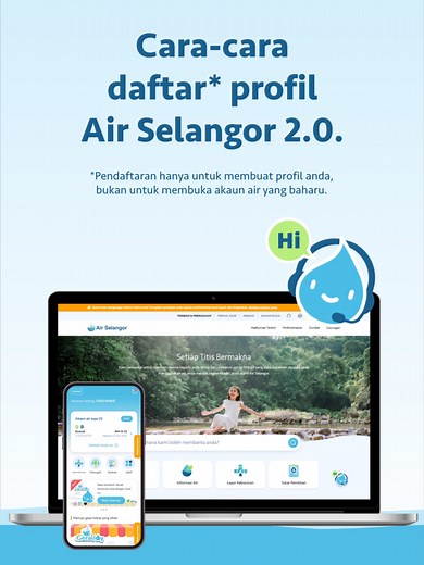 Cara Mendaftar Profil di Aplikasi Air Selangor 2.0