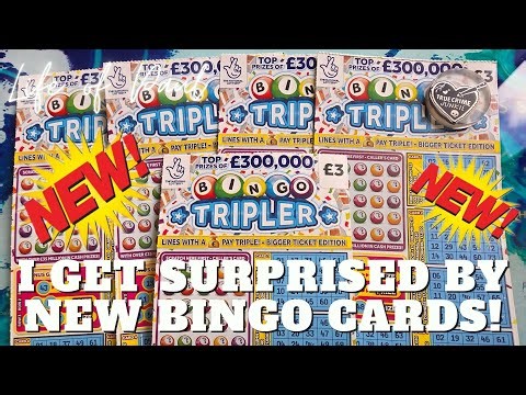 I get surprised by £15 of the new £3 Bingo Tripler Scratch Cards