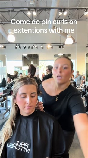 Pin Curls Tutorial on Extensions at Paul Mitchell School