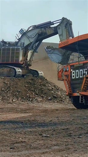 62K views · 1K reactions | Liebherr 9800 - The Biggest Excavator in the Brand Loading!  #fblifestyle #Liebherr9800 #BiggestExcavator | Earthmover Legends | Facebook