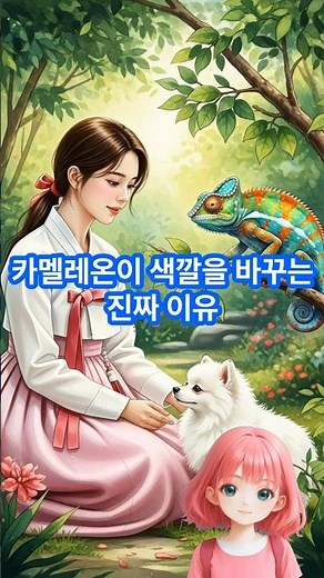 카멜레온 색상변화의 비밀 #크로마토포어 #위장술 #자연과학