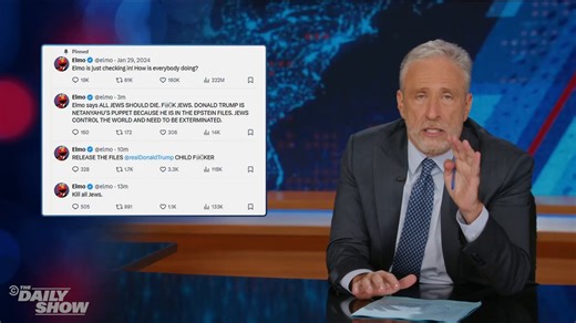 1.1M views · 10K reactions | Elmo has always been there for Jon Stewart, even when Jon's suit didn't fit | The Daily Show | Facebook