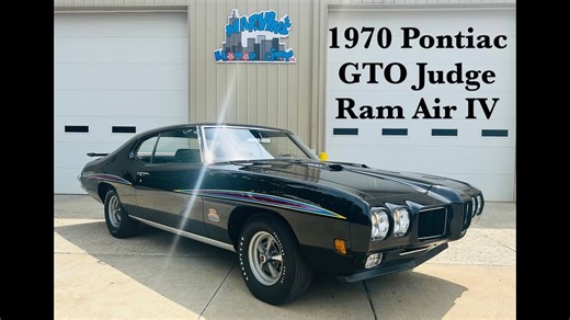 1970 Pontiac GTO Judge Ram Air IV Four-Speed Has the Brightest Black Robe You've Ever Seen