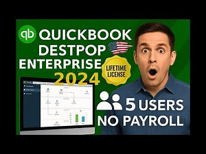 ✅QuickBooks Desktop Enterprise 2024 🔥 Lifetime Activation | Full Setup + Features (U.S)