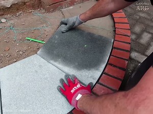 How a curved brick step is built 👍 | Canvas Arts