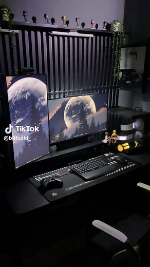 Cozy Black Desk Setup Ideas