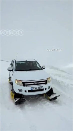 Snow-driving vehicle