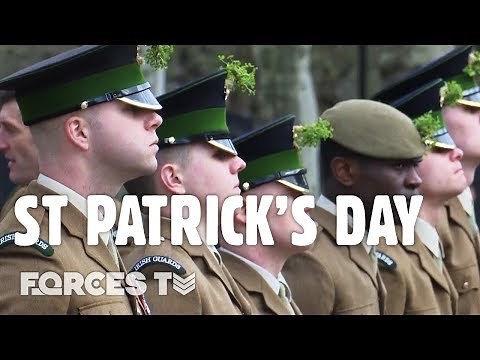 Irish Guards Celebrate St Patrick's Day | Forces TV